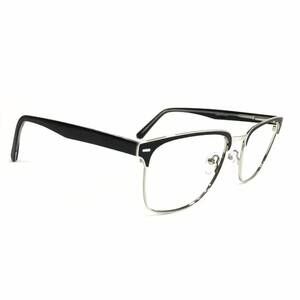 NEW ALBERTO ROMANI men's ar20201 square eyeglasses in black silver
